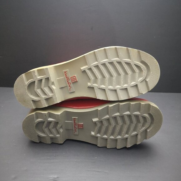 Wind River Downpour Ladies Size 9 Red Lace Front Rubber Boots - Picture 5 of 8